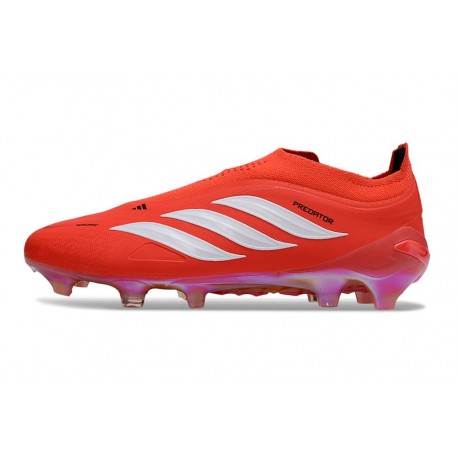 Scarpe da Calcio Adidas Predator LL Elite FG Rosso Bianco