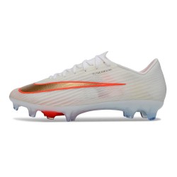 Nike Scarpe Air Zoom Mercurial Vapor 17 Elite FG Bianco Rosso Argento