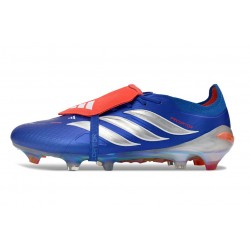 Scarpe da Calcio Adidas Predator 26 Elite FT FG Blu Argento Rosso