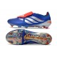 Scarpe da Calcio Adidas Predator 26 Elite FT FG Blu Argento Rosso