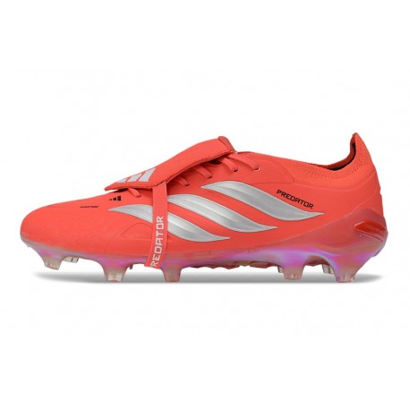 Scarpe da Calcio Adidas Predator 26 Elite FT FG Rosso Argento