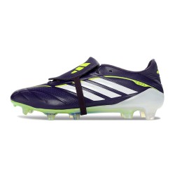 Scarpe da Calcio Adidas Predator 26 Elite FT FG Nero Bianco Verde