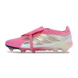 Scarpe da Calcio Adidas Predator 26 Elite FT FG Rosa Bianco