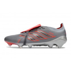 Scarpe da Calcio Adidas Predator 26 Elite FT FG Grigio Rosso