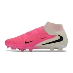 Scarpe Alte Nike Phantom 6 Elite FG Rosa Bianco