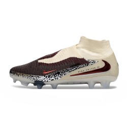 Scarpe Nike Phantom 6 High Elite FG Borgogna Crush Univ Rosso Fossil