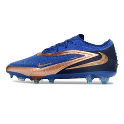 Scarpe da Calcio Nike Phantom 6 L Elite FG Blu Marino Bronzo Metallizzato
