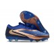 Scarpe da Calcio Nike Phantom 6 L Elite FG Blu Marino Bronzo Metallizzato