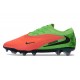Scarpe da Calcio Nike Phantom 6 L Elite FG Rosso Verde