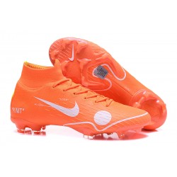 Nike OFF-WHITE Mercurial Superfly VI Elite DF FG - Arancio