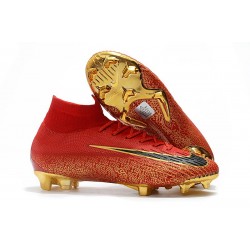 Nike Scarpe Mercurial Superfly 6 Elite FG Uomo - Rosso Oro