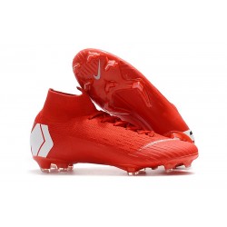 Nike Mercurial Superfly VI Elite FG Scarpa da Calcio - Rosso Bianco