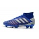 Scarpe da Calcio adidas Predator 19.1 FG - Blu Argento