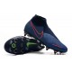 Nike Phantom VSN Elite DF SG-PRO Anti-Clog Blu Rosso