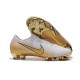 Nike Mercurial Vapor 12 Elite FG Scarpe da Calcio - Bianco Oro
