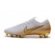 Nike Mercurial Vapor 12 Elite FG Scarpe da Calcio - Bianco Oro