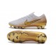 Nike Mercurial Vapor 12 Elite FG Scarpe da Calcio - Bianco Oro