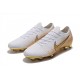 Nike Mercurial Vapor 12 Elite FG Scarpe da Calcio - Bianco Oro