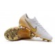 Nike Mercurial Vapor 12 Elite FG Scarpe da Calcio - Bianco Oro
