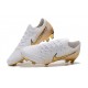 Nike Mercurial Vapor 12 Elite FG Scarpe da Calcio - Bianco Oro