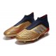 Nuovo Scarpa adidas Predator 19+ FG - Oro Rosso Argento