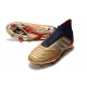 Nuovo Scarpa adidas Predator 19+ FG - Oro Rosso Argento