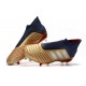 Nuovo Scarpa adidas Predator 19+ FG - Oro Rosso Argento