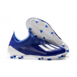 Scarpa da Calcio Nuovo adidas X 19.1 FG Blu Bianco