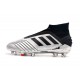 Nuovo Scarpa adidas Predator 19+ FG - Argento Nero