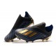 Scarpe da Calcio adidas X 19+ FG Terreni Compatti Blu Nero Oro
