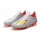 Scarpe da Calcio adidas X 19+ FG Terreni Compatti Argento Rosso