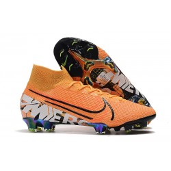Nike Mercurial Superfly VII Elite FG Scarpa - Arancio Bianco Nero