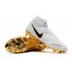 Scarpe da calcio Nike Phantom Vision Elite DF FG - Bianca Oro