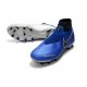 Scarpe da calcio Nike Phantom Vision Elite DF FG - Blu Argento