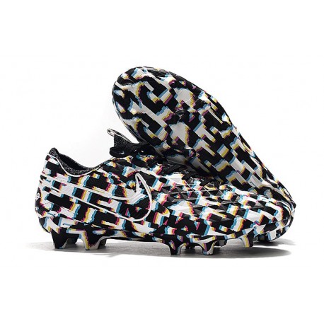 Nike Tiempo Legend 8 Elite FG Scarpa da Calcio - Nero Bianco