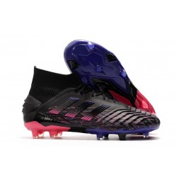 Scarpa adidas Predator 19+ FG - Nero Blu Rosa