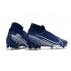 Scarpe da Calcio Nike Mercurial Superfly 7 Elite FG -Blu Bianco