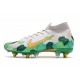 Nike Mercurial Superfly 7 Elite SG Pro AC Mbappe Gris Dorado Verde