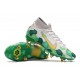 Nike Mercurial Superfly 7 Elite SG Pro AC Mbappe Gris Dorado Verde
