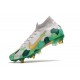 Nike Mercurial Superfly 7 Elite SG Pro AC Mbappe Gris Dorado Verde
