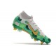 Nike Mercurial Superfly 7 Elite SG Pro AC Mbappe Gris Dorado Verde