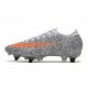 Nike Mercurial Vapor 13 Elite SG -CR7 Bianco Arancione Total Nero
