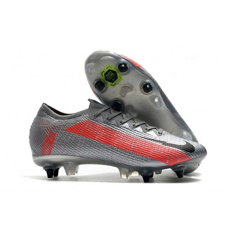 Nike Mercurial Vapor 13 Elite SG Anti Clog - Grigio Bomber Nero