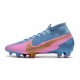 Scarpe da Calcio Nike Mercurial Superfly 7 Elite FG Blu Rosa Oro