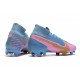 Scarpe da Calcio Nike Mercurial Superfly 7 Elite FG Blu Rosa Oro