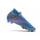 Scarpe da Calcio Nike Mercurial Superfly 7 Elite FG Blu Rosa Oro