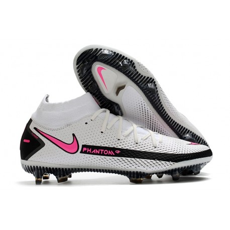 Scarpa Nike Phantom GT Elite DF FG Uomo - Bianco Rosa Blast Nero