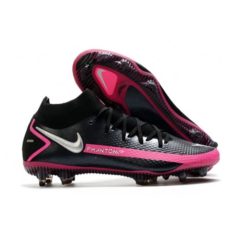 Scarpa Nike Phantom GT Elite DF FG Uomo - Nero Argento Rosa Blast