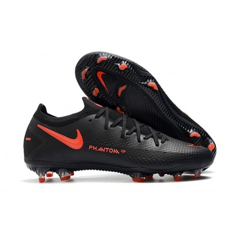 Nike Scarpa Nuovo Phantom GT Elite FG - Nero Rosso Cile Grigio Scuro