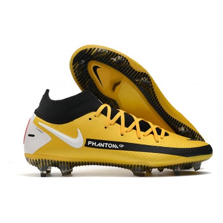 Nike 2021 Phantom GT Elite DF FG - Giallo Nero Bianco